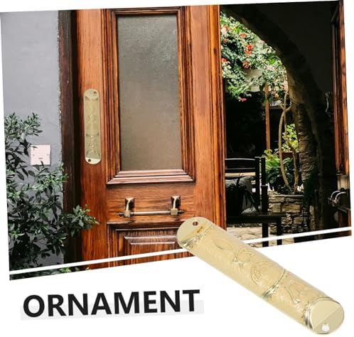 Metal Mezuzah with Scroll for Home Door Decor