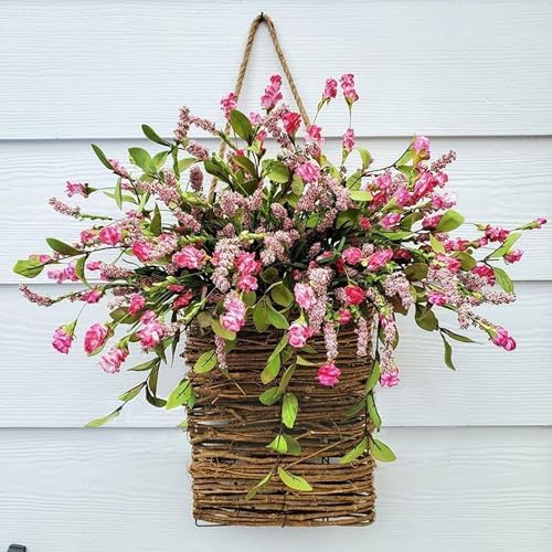 18 Inch Hydrangea Wreath Front Door Basket