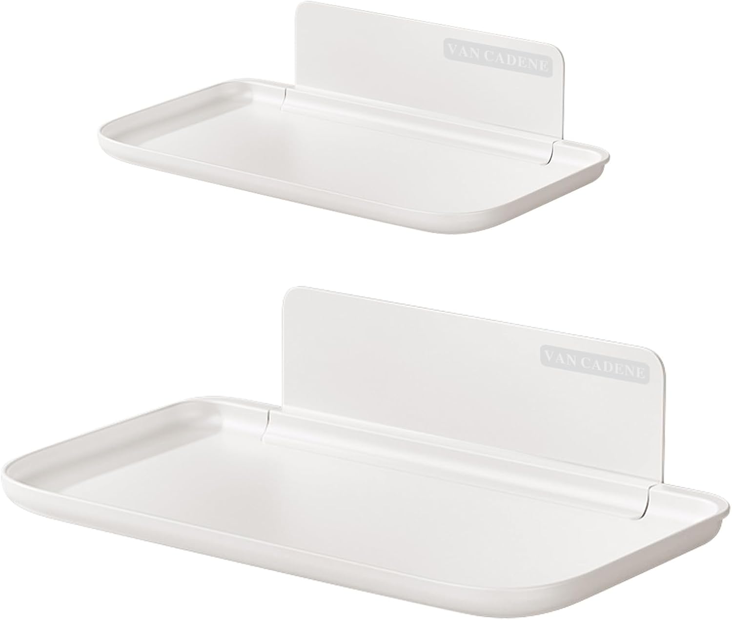2-Pack Foldable Floating Shelves for Wall No Drill