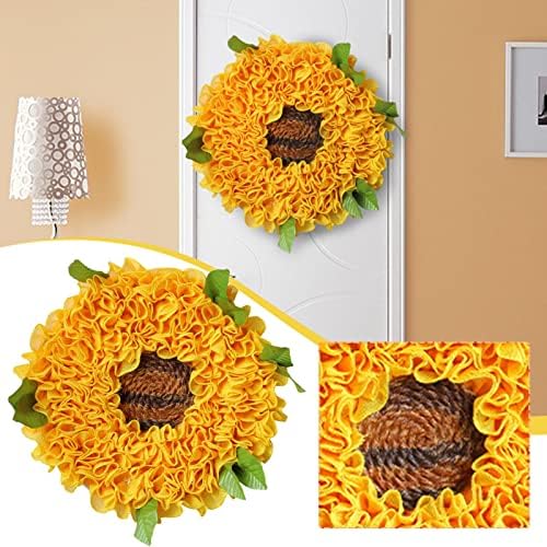 Sunflower Door Sign Summer Wreath Hanger