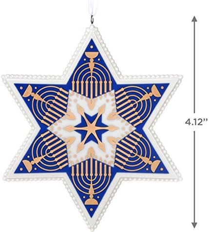 Hanukkah Blessings Star of David Ornament Multicolor