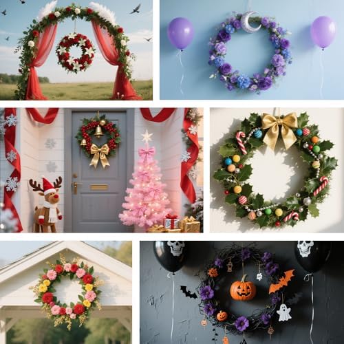3 Pack 10 Inch Dark Green Wreath Frames