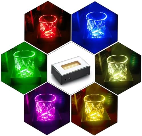 LED Light Base with 9 Models Black KB111