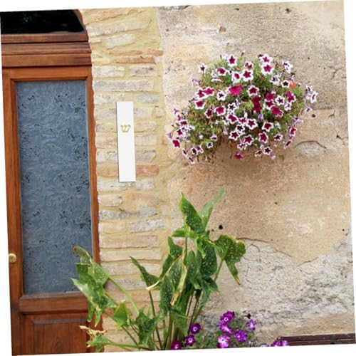 LIFKOME White Frame Resin Mezuzah Door Decor