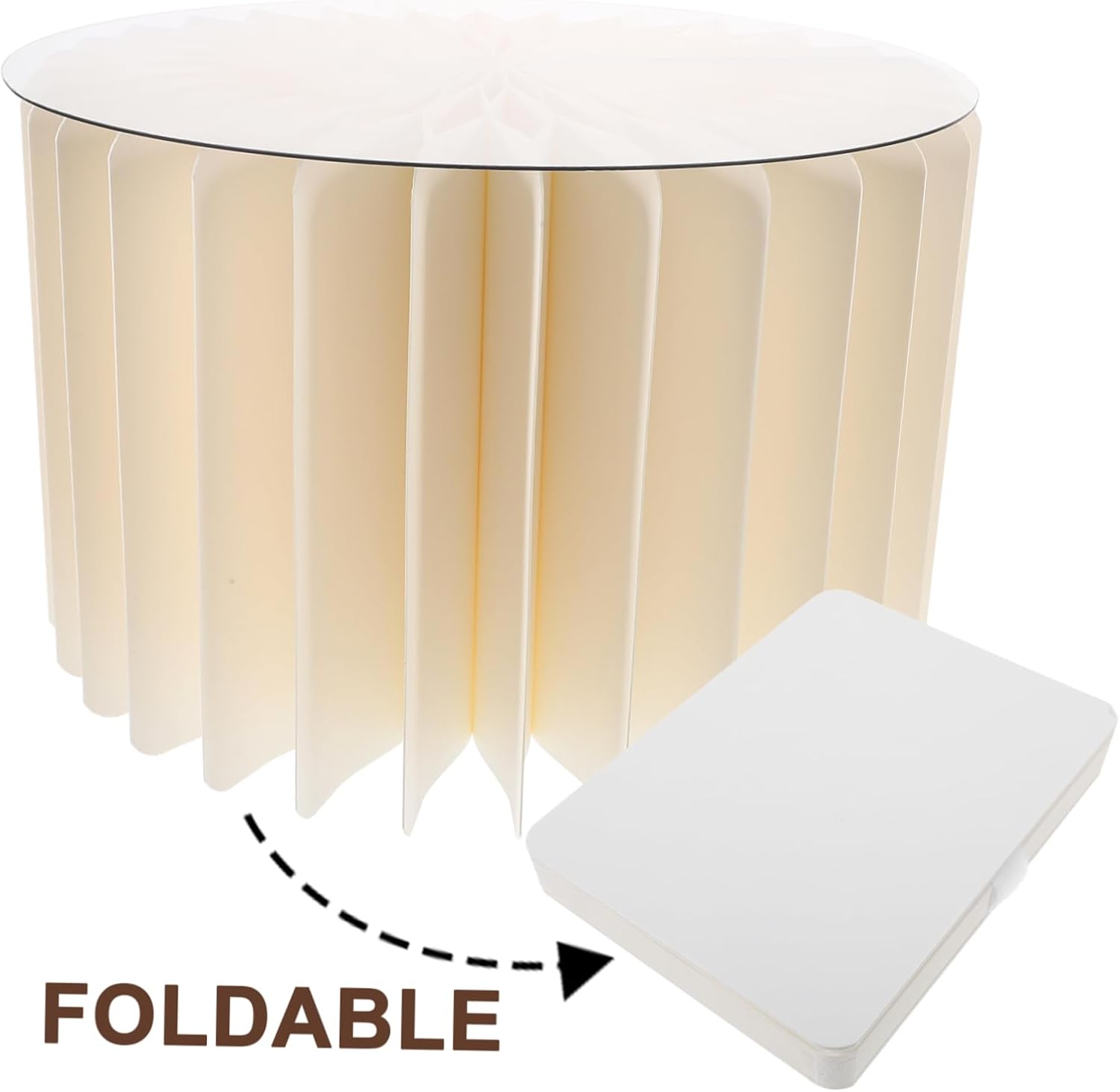 Folding Cardboard Vase Stand for Engagement Party Decor