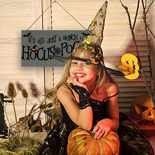 Halloween Wood Door Hanging Sign 114x59 Inch Decor