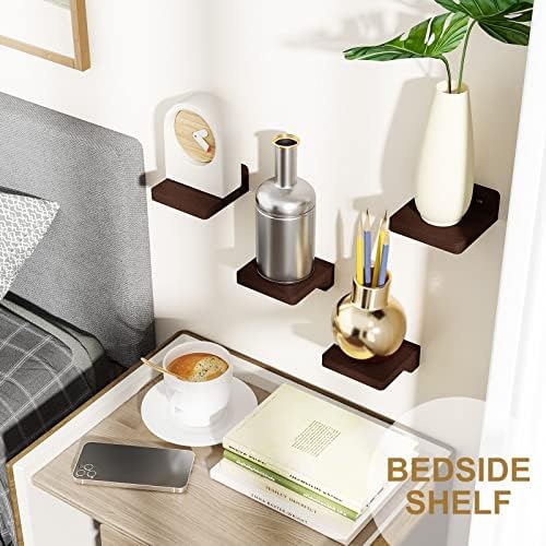 SRIWATANA 4-Pack Mini Floating Shelves for Home Decor