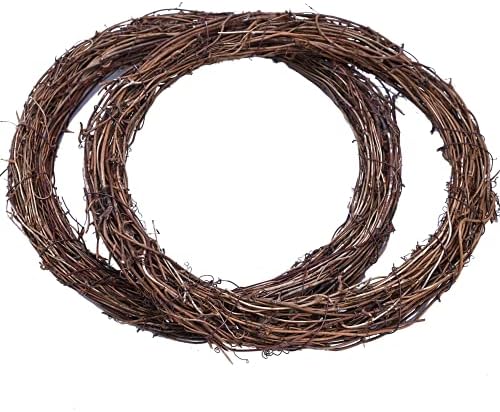 Byher Grapevine Wreath 2 Pack 12 Inch Natural Vine Decor