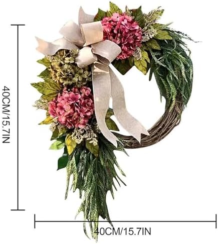 Spring Green Wreath Front Door Decor Accent