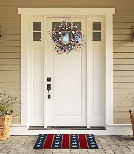 DII 4th of July Patriotic Wreath 20 Inches