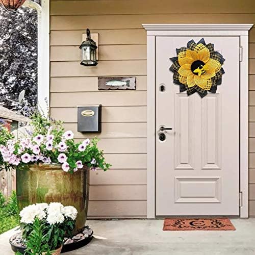 Summer Bee Wreath for Front Door