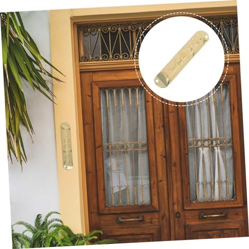 Unomor Classic Silver Mezuzah with Scroll Door Decor