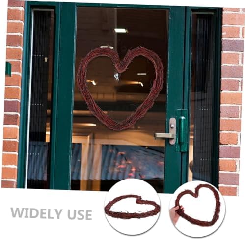Heart Shaped Rattan Wreath Frame DIY Hanging Decor