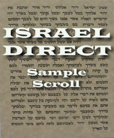 Lot of FIVE Non Kosher Scroll Parchment for Mezuzah Cases 12cm