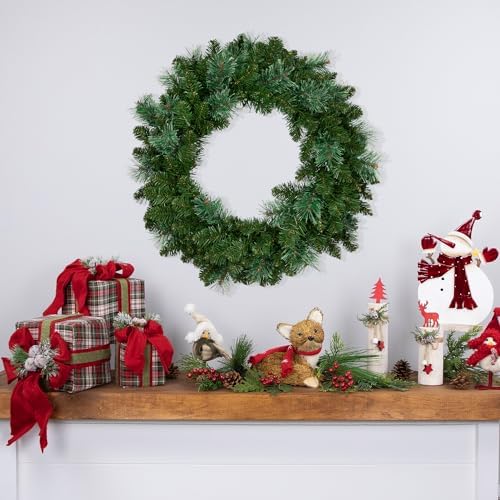 Northlight Cashmere Mixed Pine Artificial Wreath 24 Inch Unlit