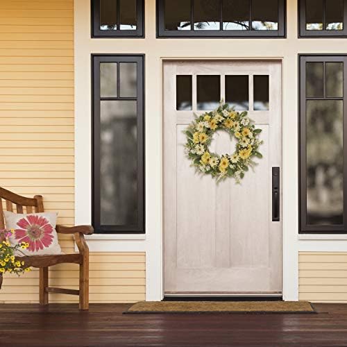 Puleo International 30 Inch Artificial Chrysanthemum and Daisy Wreath