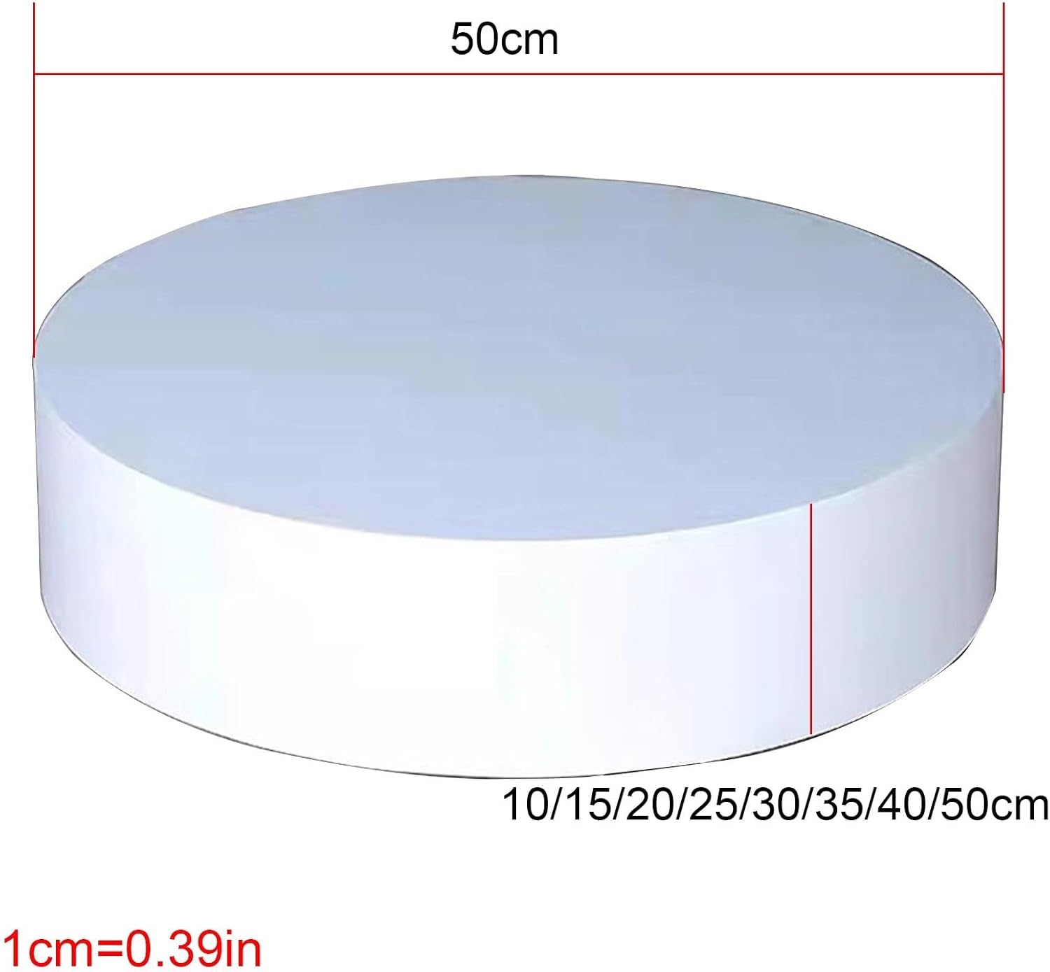 Round Wood Pedestal Display Stand for Clothing Store