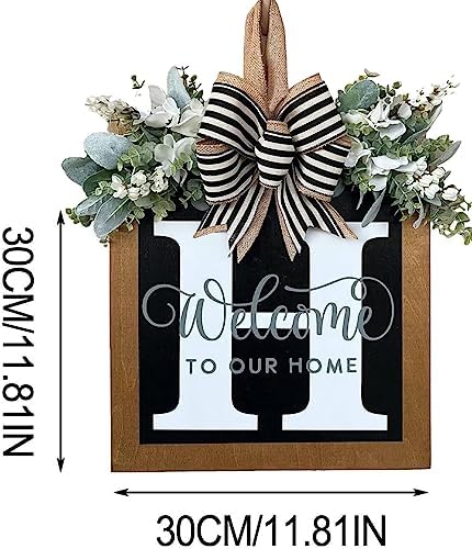 Customizable Family Name Wreath for Front Door