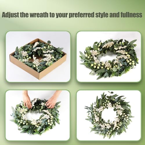 Eucalyptus Wreath for Front Door Spring Decor