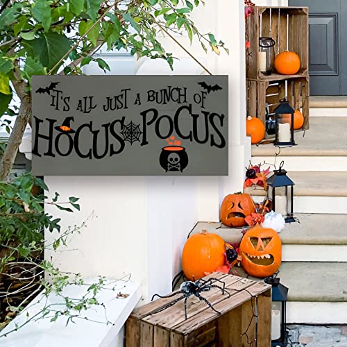 Halloween Wood Door Hanging Sign 114x59 Inch Decor