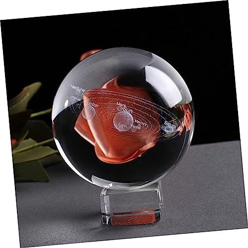 3Pcs Crystal Ball Stand with Concave Base for Displaying Round Items