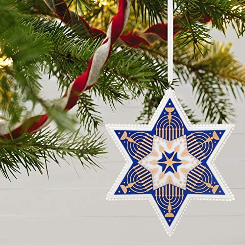 Hanukkah Blessings Star of David Ornament Multicolor