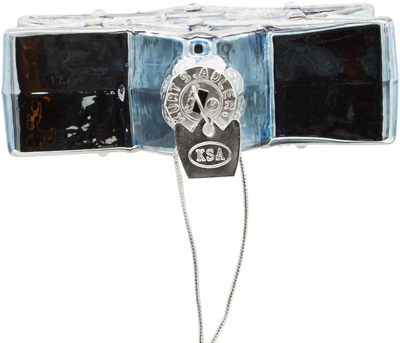 Kurt Adler 4 Inch Noble Gems Glass Star of David Ornament