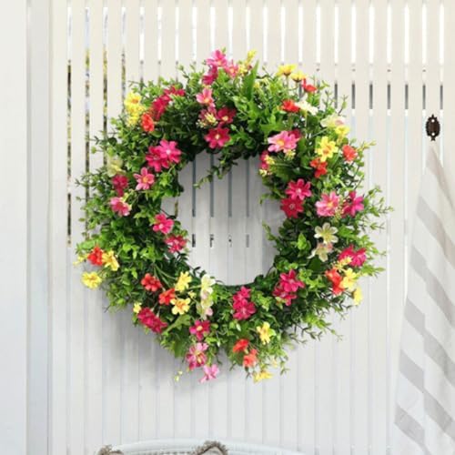 Welcome Wreath Front Door 18x18 Inch Decor Hanger