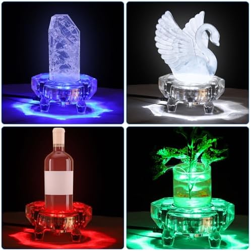 PATIKIL Crystal LED Light Base Stand for 3D Glass Ball Display