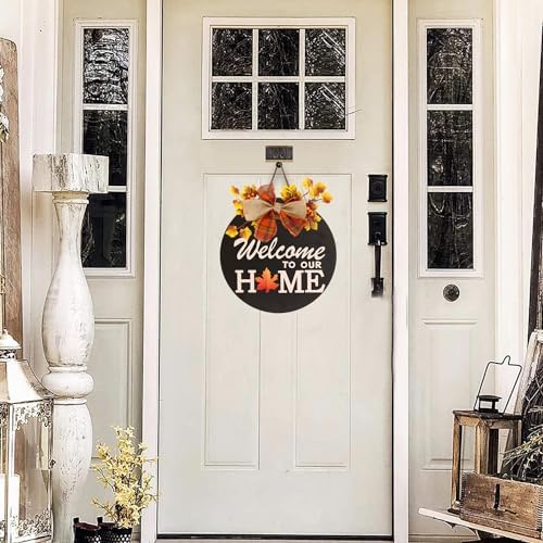 Interchangeable Welcome Sign with 4 Wreaths and 14 Holiday Icons