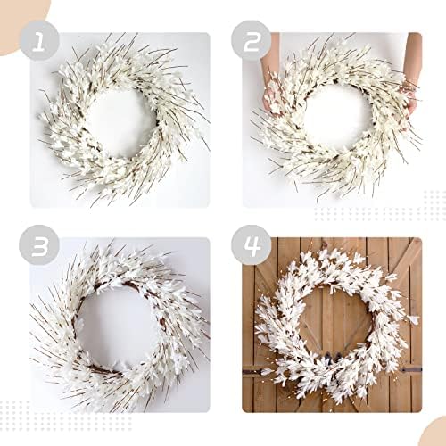 Bibelot 20 Inch Artificial Forsythia Flower Wreath