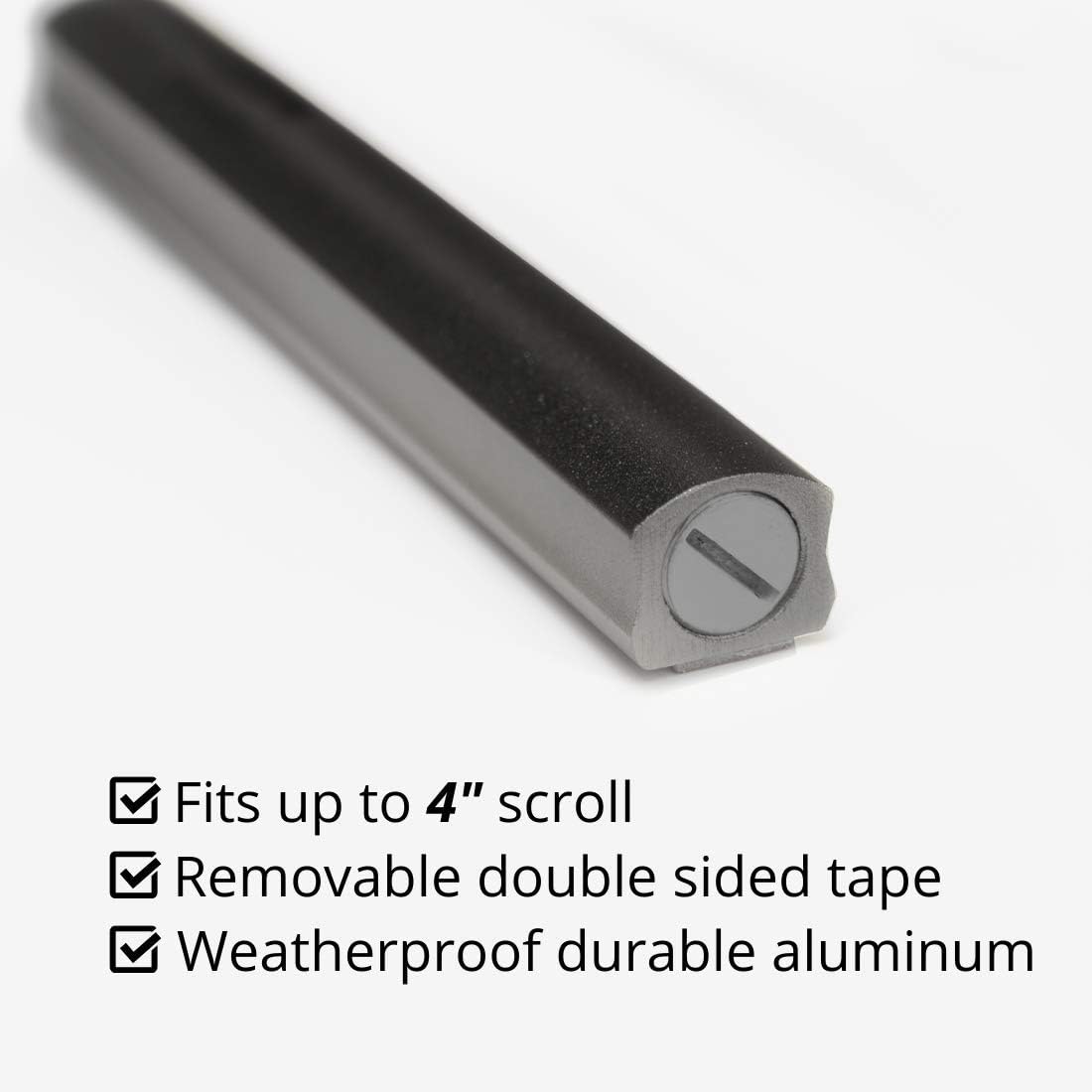 AS Mezuzah Aluminum Waterproof Case Peel and Stick Easy Installation