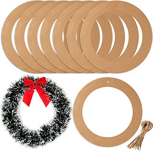 20pcs 12inch Paper Wreath Rings for DIY Crafts