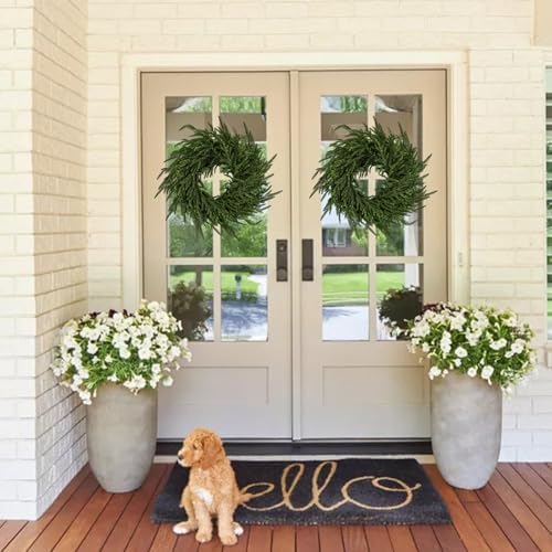 ENVEN 24 Inch Norfolk Pine Artificial Wreath
