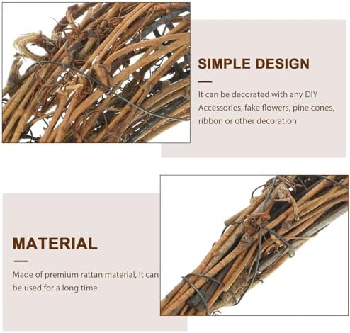 NOLITOY Natural Grapevine Wreath Hoop 1179 Inch