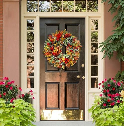 Fall Front Door Wreath 197 Inch Autumn Decor