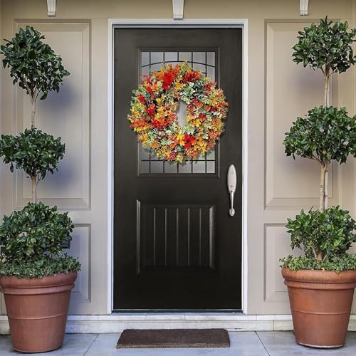 Fall Front Door Wreath 197 Inch Autumn Decor