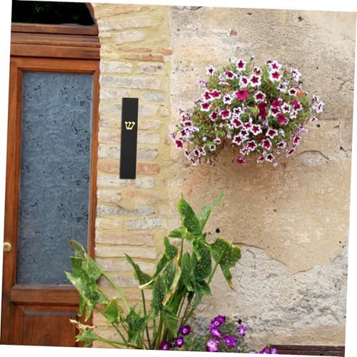 Elegant Black Resin Mezuzah Door Frame Decoration