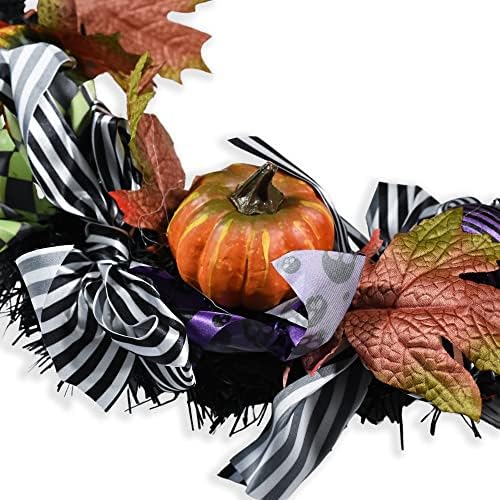Skeleteen Halloween Witch Wreath 42 Inch Decor