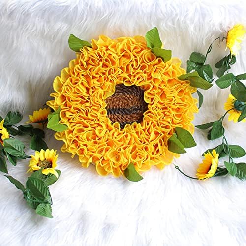 Sunflower Door Sign Summer Wreath Hanger