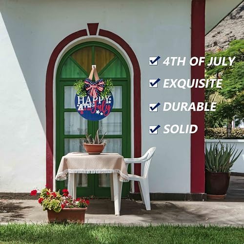 4th of July Patriotic Wooden Door Wreath