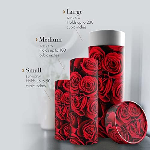 Crimson Rose Scattering Tubes for Human Ashes