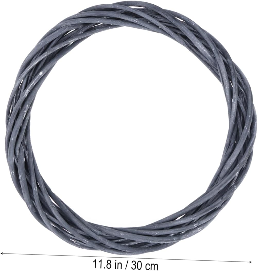 STOBAZA Wooden Willow Wreath Hanger for Year-Round Decor