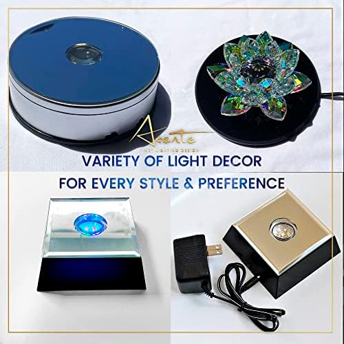 4 LED Display Base for Glass Art and Crystals