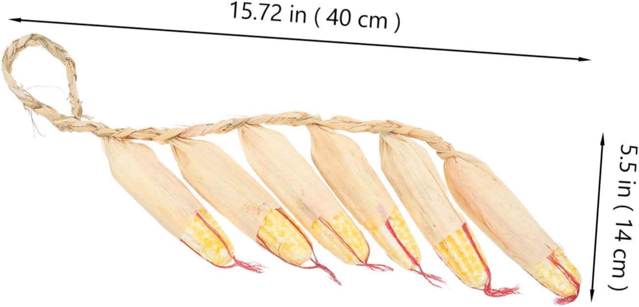 2Pcs Realistic Vegetable Corn Skewers Hanging Decor