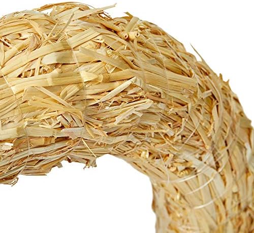 FloraCraft 12 Inch Natural Straw Wreath