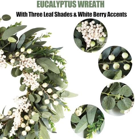 Eucalyptus Wreath for Front Door Spring Decor