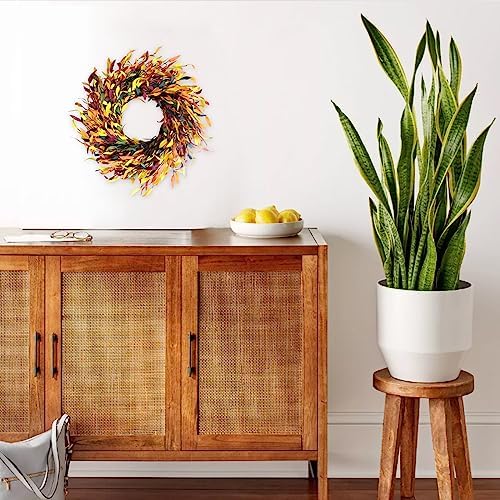 Bibelot Fall Leaf Wreath 20 Inch Autumn Decor