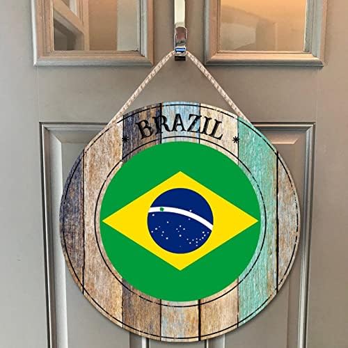 Farmhouse Front Door Hanger 12x12 Inch Wood Sign