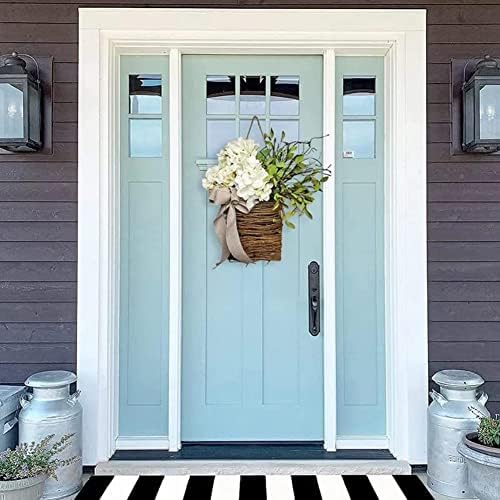 Spring Wildflower Door Hanging Wreath Welcome Sign Decor